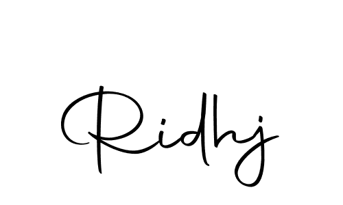 Ridhj stylish signature style. Best Handwritten Sign (Autography-DOLnW) for my name. Handwritten Signature Collection Ideas for my name Ridhj. Ridhj signature style 10 images and pictures png