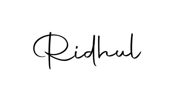 Make a short Ridhul signature style. Manage your documents anywhere anytime using Autography-DOLnW. Create and add eSignatures, submit forms, share and send files easily. Ridhul signature style 10 images and pictures png