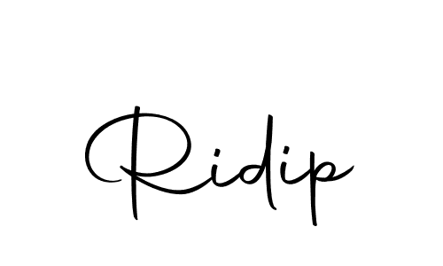 Design your own signature with our free online signature maker. With this signature software, you can create a handwritten (Autography-DOLnW) signature for name Ridip. Ridip signature style 10 images and pictures png