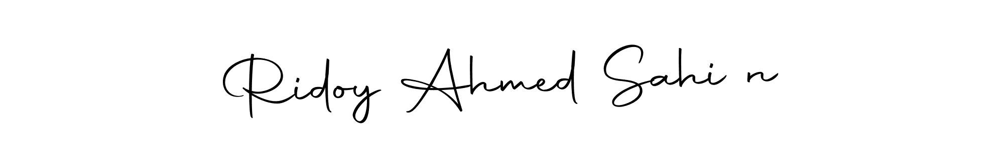 Design your own signature with our free online signature maker. With this signature software, you can create a handwritten (Autography-DOLnW) signature for name Ridoy Ahmed Sahi♥n. Ridoy Ahmed Sahi♥n signature style 10 images and pictures png