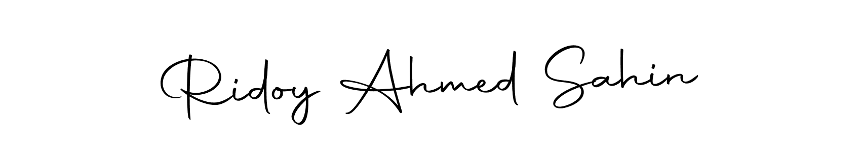 This is the best signature style for the Ridoy Ahmed Sahin name. Also you like these signature font (Autography-DOLnW). Mix name signature. Ridoy Ahmed Sahin signature style 10 images and pictures png