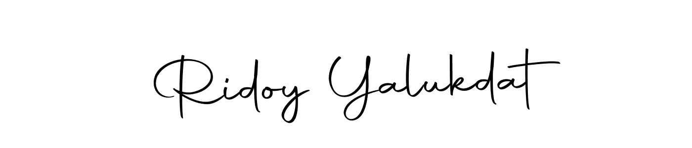 Create a beautiful signature design for name Ridoy Yalukdat. With this signature (Autography-DOLnW) fonts, you can make a handwritten signature for free. Ridoy Yalukdat signature style 10 images and pictures png