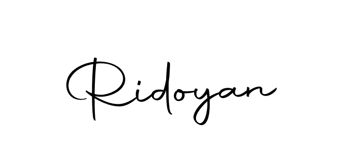 You should practise on your own different ways (Autography-DOLnW) to write your name (Ridoyan) in signature. don't let someone else do it for you. Ridoyan signature style 10 images and pictures png