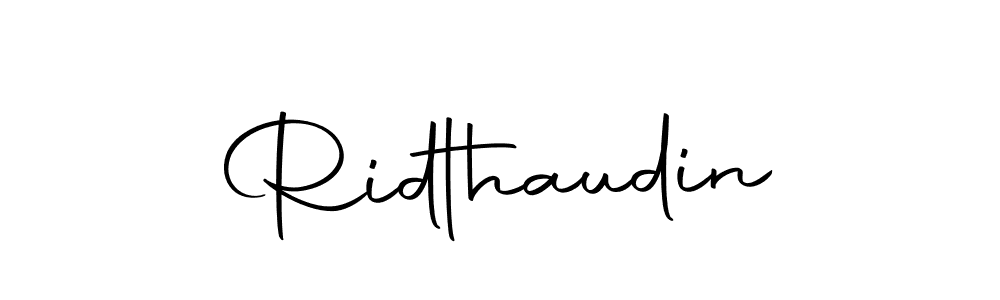 Design your own signature with our free online signature maker. With this signature software, you can create a handwritten (Autography-DOLnW) signature for name Ridthaudin. Ridthaudin signature style 10 images and pictures png