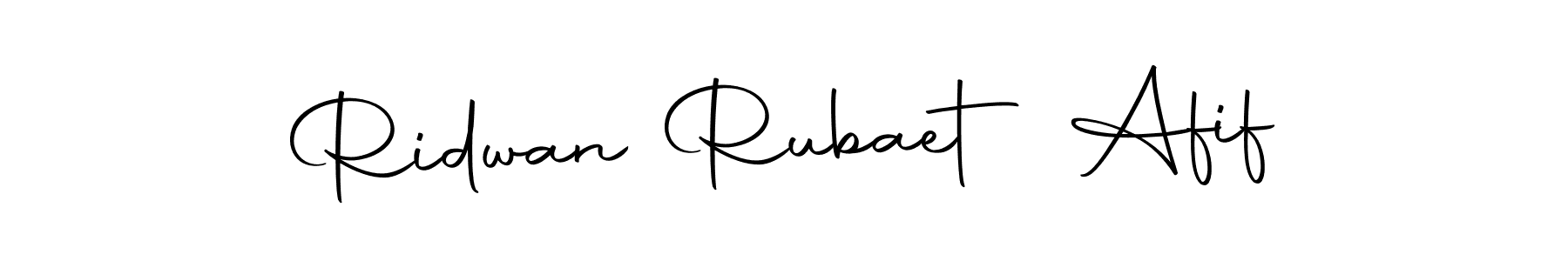 The best way (Autography-DOLnW) to make a short signature is to pick only two or three words in your name. The name Ridwan Rubaet Afif include a total of six letters. For converting this name. Ridwan Rubaet Afif signature style 10 images and pictures png