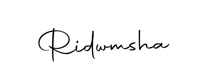Make a beautiful signature design for name Ridwmsha. Use this online signature maker to create a handwritten signature for free. Ridwmsha signature style 10 images and pictures png