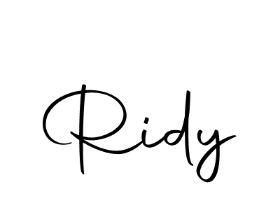 if you are searching for the best signature style for your name Ridy. so please give up your signature search. here we have designed multiple signature styles  using Autography-DOLnW. Ridy signature style 10 images and pictures png
