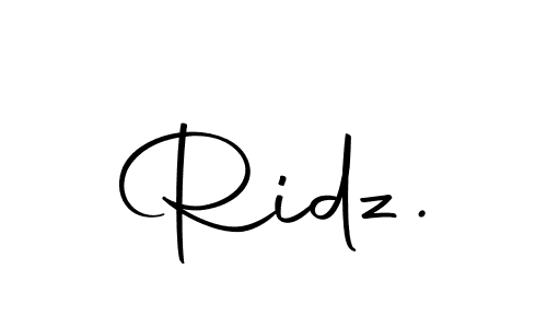 How to make Ridz. name signature. Use Autography-DOLnW style for creating short signs online. This is the latest handwritten sign. Ridz. signature style 10 images and pictures png