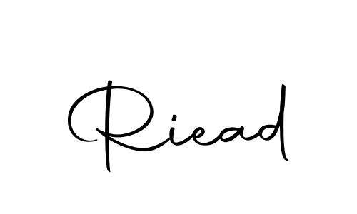 Design your own signature with our free online signature maker. With this signature software, you can create a handwritten (Autography-DOLnW) signature for name Riead. Riead signature style 10 images and pictures png