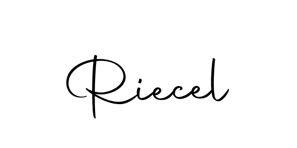 Riecel stylish signature style. Best Handwritten Sign (Autography-DOLnW) for my name. Handwritten Signature Collection Ideas for my name Riecel. Riecel signature style 10 images and pictures png