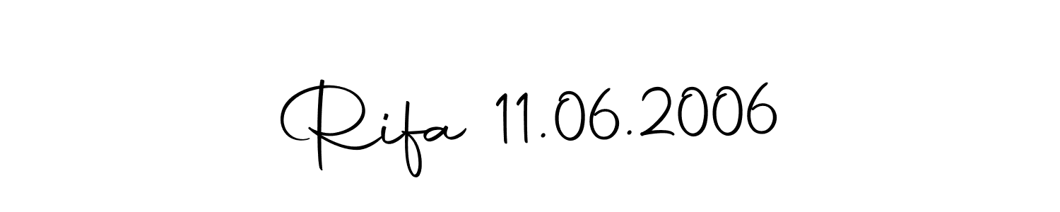 You should practise on your own different ways (Autography-DOLnW) to write your name (Rifa 11.06.2006) in signature. don't let someone else do it for you. Rifa 11.06.2006 signature style 10 images and pictures png