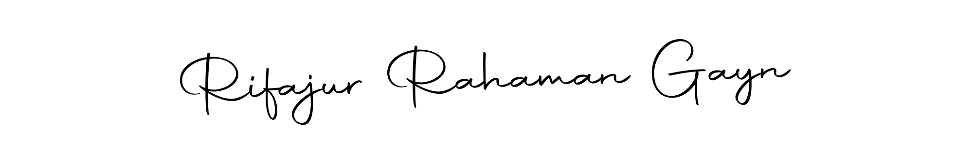 if you are searching for the best signature style for your name Rifajur Rahaman Gayn. so please give up your signature search. here we have designed multiple signature styles  using Autography-DOLnW. Rifajur Rahaman Gayn signature style 10 images and pictures png