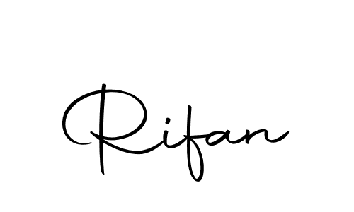 Make a beautiful signature design for name Rifan. With this signature (Autography-DOLnW) style, you can create a handwritten signature for free. Rifan signature style 10 images and pictures png