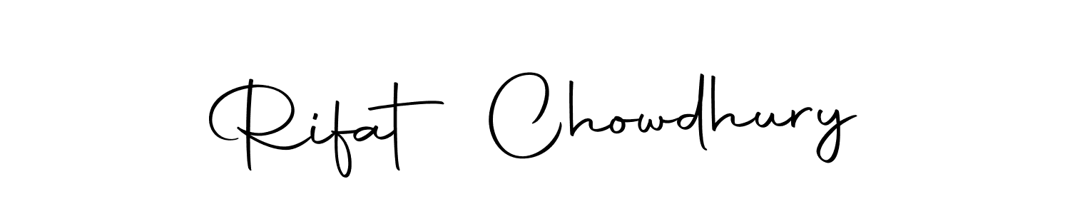 Also we have Rifat Chowdhury name is the best signature style. Create professional handwritten signature collection using Autography-DOLnW autograph style. Rifat Chowdhury signature style 10 images and pictures png