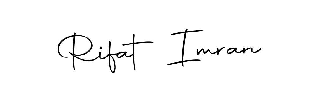 How to make Rifat Imran name signature. Use Autography-DOLnW style for creating short signs online. This is the latest handwritten sign. Rifat Imran signature style 10 images and pictures png