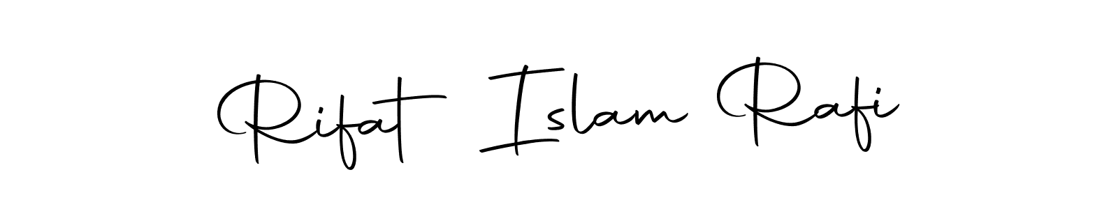 Make a beautiful signature design for name Rifat Islam Rafi. With this signature (Autography-DOLnW) style, you can create a handwritten signature for free. Rifat Islam Rafi signature style 10 images and pictures png