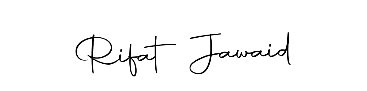 Use a signature maker to create a handwritten signature online. With this signature software, you can design (Autography-DOLnW) your own signature for name Rifat Jawaid. Rifat Jawaid signature style 10 images and pictures png