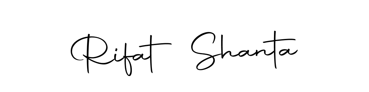 if you are searching for the best signature style for your name Rifat Shanta. so please give up your signature search. here we have designed multiple signature styles  using Autography-DOLnW. Rifat Shanta signature style 10 images and pictures png