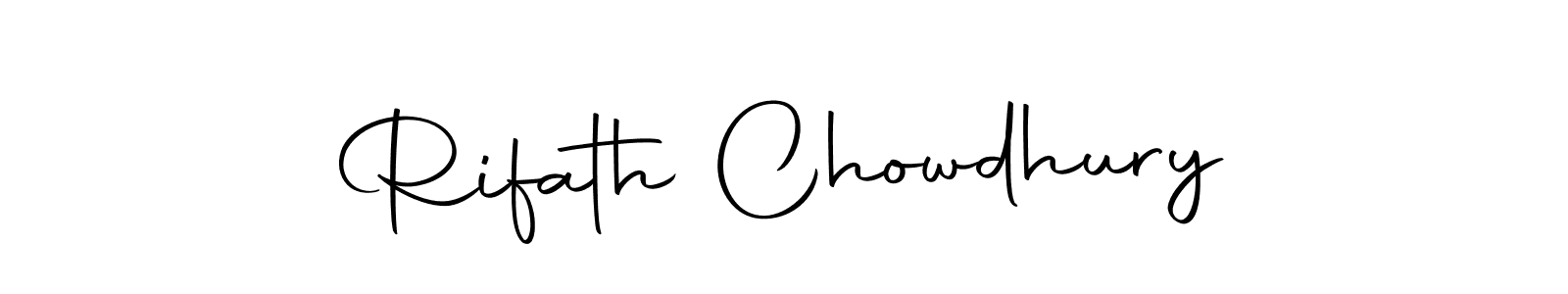 Make a short Rifath Chowdhury signature style. Manage your documents anywhere anytime using Autography-DOLnW. Create and add eSignatures, submit forms, share and send files easily. Rifath Chowdhury signature style 10 images and pictures png