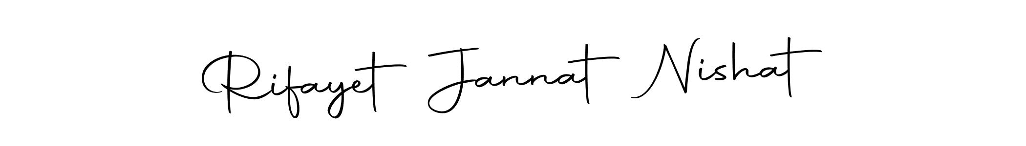 Similarly Autography-DOLnW is the best handwritten signature design. Signature creator online .You can use it as an online autograph creator for name Rifayet Jannat Nishat. Rifayet Jannat Nishat signature style 10 images and pictures png