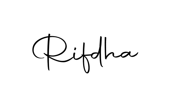 Make a short Rifdha signature style. Manage your documents anywhere anytime using Autography-DOLnW. Create and add eSignatures, submit forms, share and send files easily. Rifdha signature style 10 images and pictures png