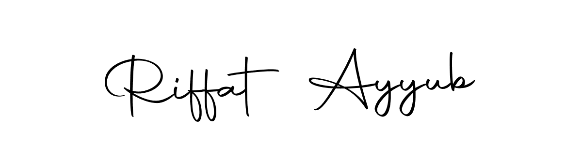 How to Draw Riffat Ayyub signature style? Autography-DOLnW is a latest design signature styles for name Riffat Ayyub. Riffat Ayyub signature style 10 images and pictures png