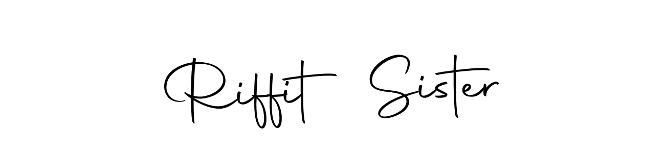 This is the best signature style for the Riffit Sister name. Also you like these signature font (Autography-DOLnW). Mix name signature. Riffit Sister signature style 10 images and pictures png