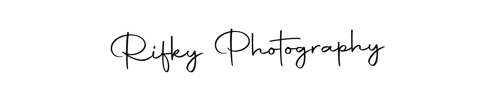 Make a beautiful signature design for name Rifky Photography. With this signature (Autography-DOLnW) style, you can create a handwritten signature for free. Rifky Photography signature style 10 images and pictures png