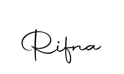 Rifna stylish signature style. Best Handwritten Sign (Autography-DOLnW) for my name. Handwritten Signature Collection Ideas for my name Rifna. Rifna signature style 10 images and pictures png