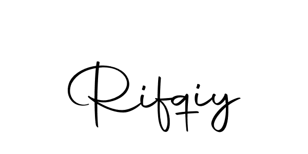 Create a beautiful signature design for name Rifqiy. With this signature (Autography-DOLnW) fonts, you can make a handwritten signature for free. Rifqiy signature style 10 images and pictures png