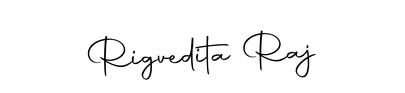 Rigvedita Raj stylish signature style. Best Handwritten Sign (Autography-DOLnW) for my name. Handwritten Signature Collection Ideas for my name Rigvedita Raj. Rigvedita Raj signature style 10 images and pictures png
