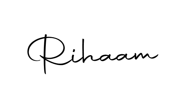 The best way (Autography-DOLnW) to make a short signature is to pick only two or three words in your name. The name Rihaam include a total of six letters. For converting this name. Rihaam signature style 10 images and pictures png