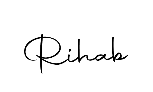 This is the best signature style for the Rihab name. Also you like these signature font (Autography-DOLnW). Mix name signature. Rihab signature style 10 images and pictures png