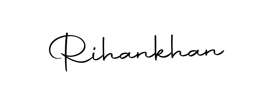 Similarly Autography-DOLnW is the best handwritten signature design. Signature creator online .You can use it as an online autograph creator for name Rihankhan. Rihankhan signature style 10 images and pictures png