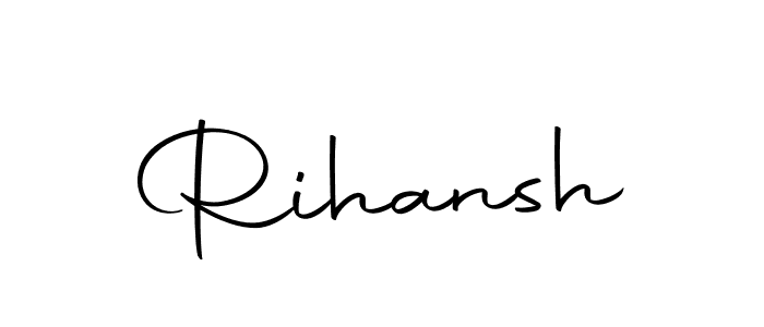 Similarly Autography-DOLnW is the best handwritten signature design. Signature creator online .You can use it as an online autograph creator for name Rihansh. Rihansh signature style 10 images and pictures png