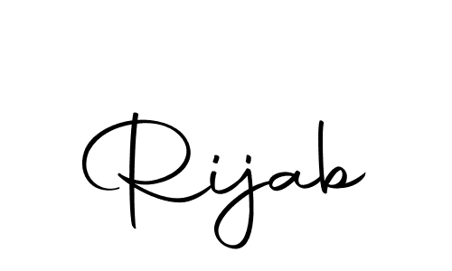 Rijab stylish signature style. Best Handwritten Sign (Autography-DOLnW) for my name. Handwritten Signature Collection Ideas for my name Rijab. Rijab signature style 10 images and pictures png