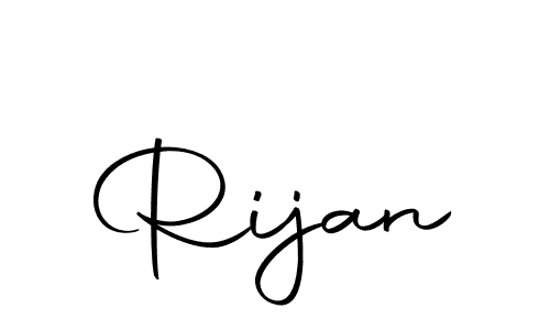 Use a signature maker to create a handwritten signature online. With this signature software, you can design (Autography-DOLnW) your own signature for name Rijan. Rijan signature style 10 images and pictures png
