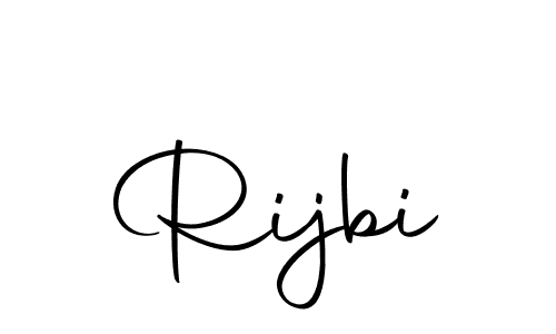 Create a beautiful signature design for name Rijbi. With this signature (Autography-DOLnW) fonts, you can make a handwritten signature for free. Rijbi signature style 10 images and pictures png