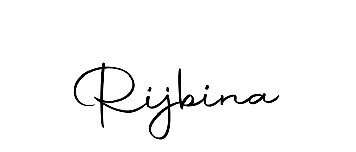 How to make Rijbina name signature. Use Autography-DOLnW style for creating short signs online. This is the latest handwritten sign. Rijbina signature style 10 images and pictures png
