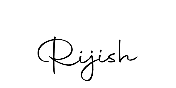 Make a beautiful signature design for name Rijish. With this signature (Autography-DOLnW) style, you can create a handwritten signature for free. Rijish signature style 10 images and pictures png