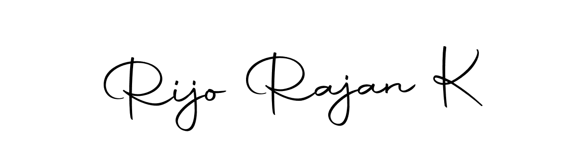 It looks lik you need a new signature style for name Rijo Rajan K. Design unique handwritten (Autography-DOLnW) signature with our free signature maker in just a few clicks. Rijo Rajan K signature style 10 images and pictures png