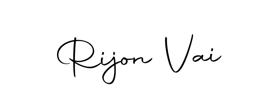 Also we have Rijon Vai name is the best signature style. Create professional handwritten signature collection using Autography-DOLnW autograph style. Rijon Vai signature style 10 images and pictures png