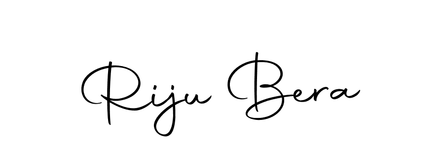 How to make Riju Bera name signature. Use Autography-DOLnW style for creating short signs online. This is the latest handwritten sign. Riju Bera signature style 10 images and pictures png