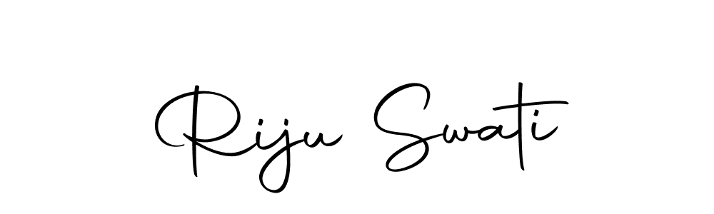 You should practise on your own different ways (Autography-DOLnW) to write your name (Riju Swati) in signature. don't let someone else do it for you. Riju Swati signature style 10 images and pictures png