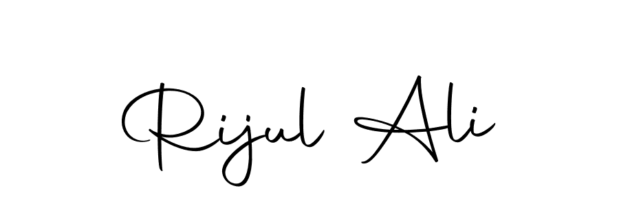 Make a beautiful signature design for name Rijul Ali. With this signature (Autography-DOLnW) style, you can create a handwritten signature for free. Rijul Ali signature style 10 images and pictures png