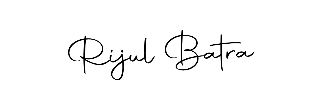 Rijul Batra stylish signature style. Best Handwritten Sign (Autography-DOLnW) for my name. Handwritten Signature Collection Ideas for my name Rijul Batra. Rijul Batra signature style 10 images and pictures png