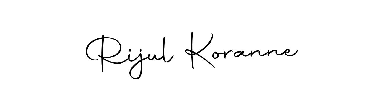 Make a short Rijul Koranne signature style. Manage your documents anywhere anytime using Autography-DOLnW. Create and add eSignatures, submit forms, share and send files easily. Rijul Koranne signature style 10 images and pictures png