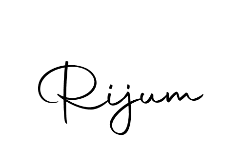 Create a beautiful signature design for name Rijum. With this signature (Autography-DOLnW) fonts, you can make a handwritten signature for free. Rijum signature style 10 images and pictures png