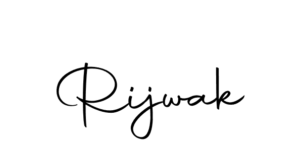 Rijwak stylish signature style. Best Handwritten Sign (Autography-DOLnW) for my name. Handwritten Signature Collection Ideas for my name Rijwak. Rijwak signature style 10 images and pictures png