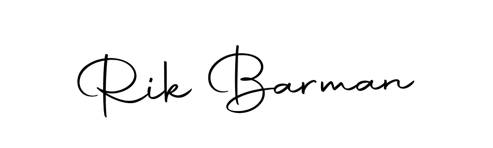 Make a beautiful signature design for name Rik Barman. With this signature (Autography-DOLnW) style, you can create a handwritten signature for free. Rik Barman signature style 10 images and pictures png